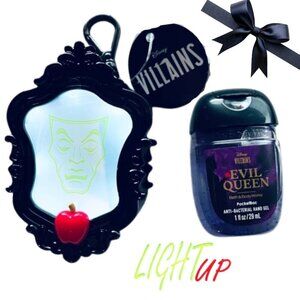 🍎✨ Bath & Body Works Villains – Evil Queen PocketBac + Light-Up Mirror Holder ✨